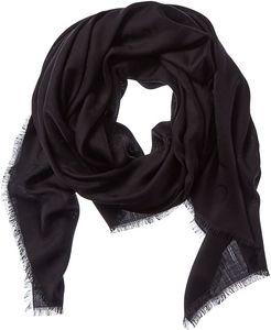 Salvatore Ferragamo Gancini Silk & Wool-Blend Shawl