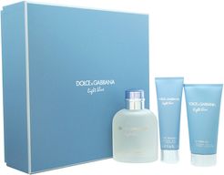 Dolce and Gabbana Men's 3pc Light Blue Fragrance Set