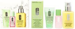 Clinique Unisex 3pc 3-Step Introduction Kit For Oilier Skin (Type 3)