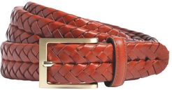 Brooks Brothers Leather Braided Belt