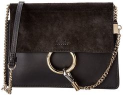Chloe Faye Mini Leather & Suede Shoulder Bag