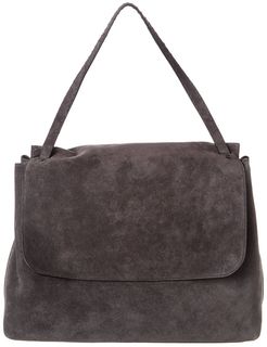 The Row Top Handle 14 Suede Shoulder Bag