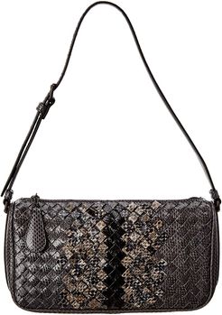 Bottega Veneta Intrecciato Snakeskin Shoulder Bag