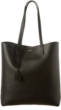 Saint Laurent Medium North/South Leather Shopper Tote