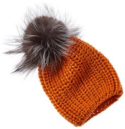 Adrienne Landau Knit Pom Hat