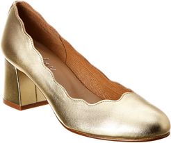 French Sole Trini Leather Pump
