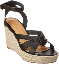 Soludos Charlotte Leather Wedge Sandal