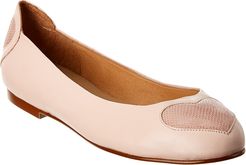 French Sole Suess Leather Flat
