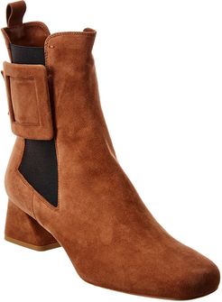 Roger Vivier Tres Vivier Chelsea Suede Bootie