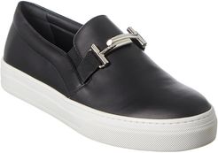 TOD's Double T Leather Slip-On Sneaker