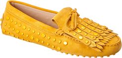 TOD?s Gommini Studded Suede Loafer