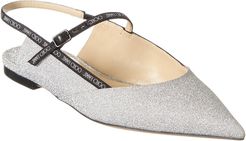 Jimmy Choo Ree Glitter Slingback Flat