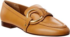 Chloe Demi Buckle Leather Loafer