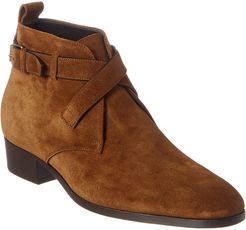 Saint Laurent Wyatt 30 Buckle Suede Boot