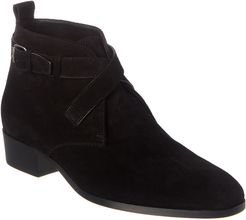 Saint Laurent Wyatt 30 Buckle Suede Boot