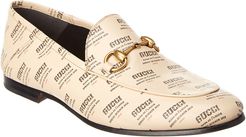 Gucci Stamp Print Leather Loafer