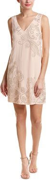 Trina Turk Glitterati Silk Shift Dress