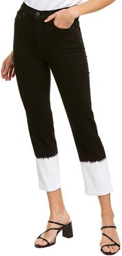 alice + olivia Stunning Eclipse High-Rise Straight Leg Jean