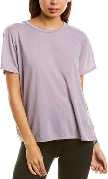 Terez Crisscross Back Linen-Blend T-Shirt