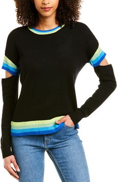 THREADS OF PRVLG Elbow Cutout Cashmere Sweater