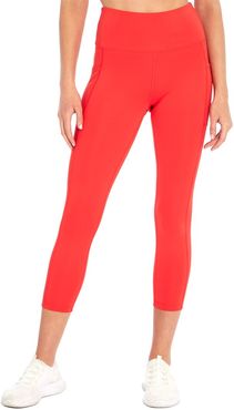 Bally Total Fitness High-Rise Flat Waist Mid Calf Legging