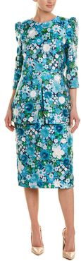 Michael Kors Collection Silk-Blend Sheath Dress