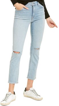 HUDSON Jeans Barbara Worn Strangers High-Rise Crop Straight Leg Jean