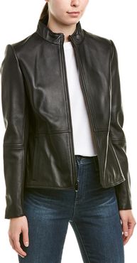 Via Spiga Scuba Leather Jacket