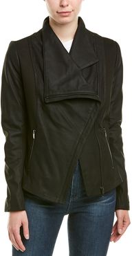 Via Spiga Asymmetric Leather Jacket