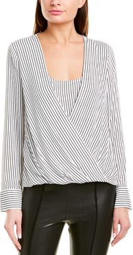 BCBGMAXAZRIA V-Neck Blouse