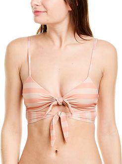 For Love & Lemons Tahiti Tie Bikini Top