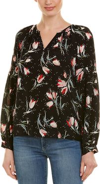 Rebecca Taylor Printed Silk Top