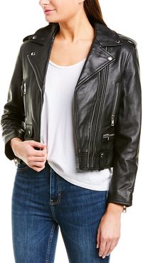 Zadig & Voltaire Lenni Leather Butterfly Jacket