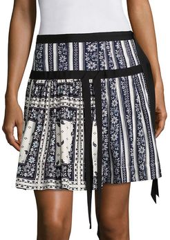 Cinq a Sept Amory Pleated Silk Skirt