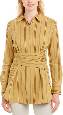 Lafayette 148 New York Cordelia Silk-Blend Blouse