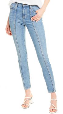 Current/Elliott The Seamed Fiester High-Waist Skinny Ankle Cut