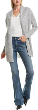 Forte Cashmere Twisted Cable Cashmere Cardigan