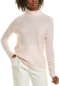 Forte Cashmere Stitch Detail Cashmere Sweater