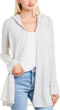 Forte Cashmere Open Front Cashmere Hoodie