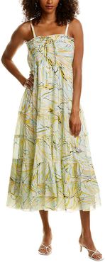 Diane von Furstenberg Julia Silk-Blend Midi Dress