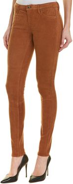 AG Jeans The Legging Bordeaux Brown Suede Super Skinny Leg