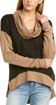 Three Dots Reversible Cowl Top