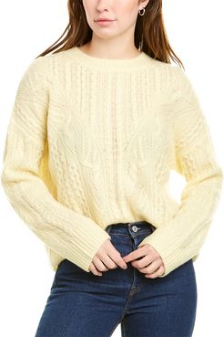 Vince Open Knit Cable Wool & Cashmere-Blend Sweater