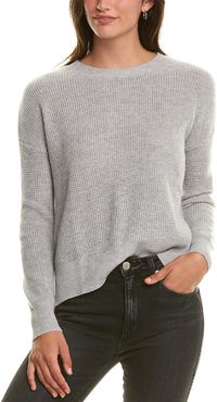 Amicale Cashmere Thermal Stitch Cashmere Sweater