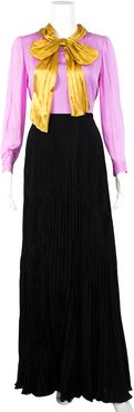 Gucci Pleated Silk Dress, Size IT 42, Never Worn