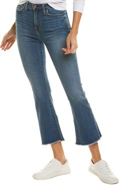 7 For All Mankind Medium Wash High-Waist Slim Kick Flare Leg Jean