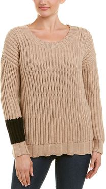 James Perse Chunky Armband Wool-Blend Sweater