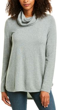 Forte Cashmere Cowl Pleat Cashmere Tunic