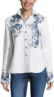 Robert Graham Wanderlust Limited Edition Long Sleeve Linen-Blend Shirt