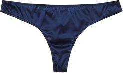 Noelle Wolf Mist Silk-Blend Thong